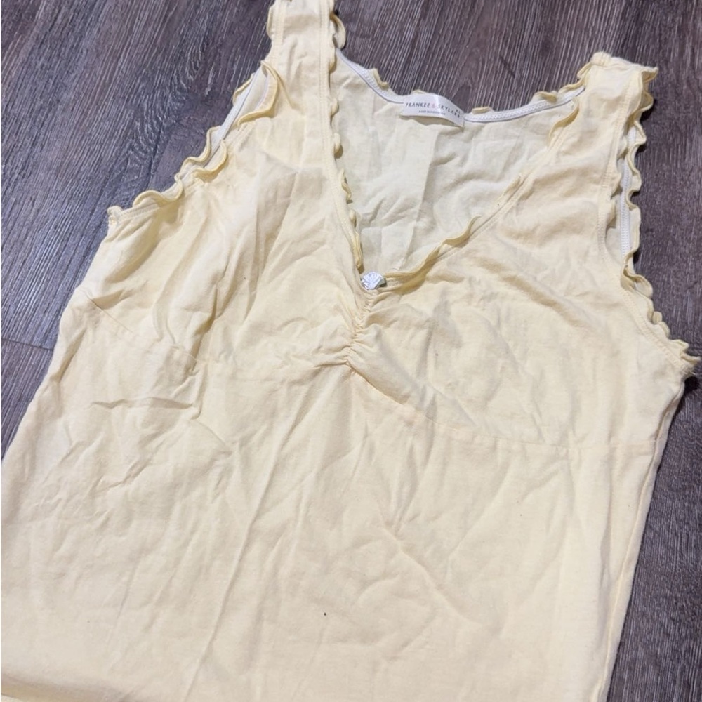 Yellow Sleeveless Top
